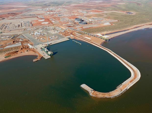 Overview of Wheatstone project from the sky