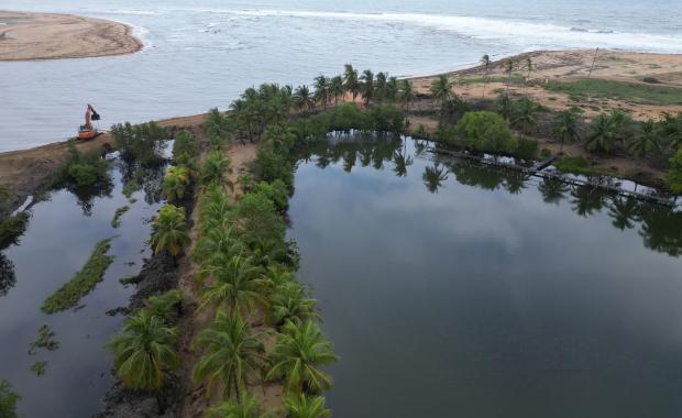 DEME's nature based coastal protection - Grand Lahou, Ivory Coast