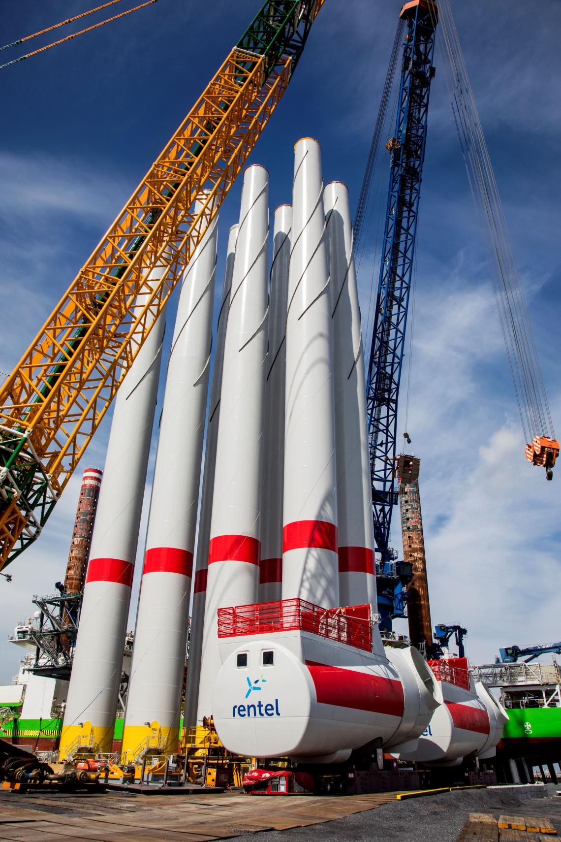 Pipes for Rentel Offshore wind farm 